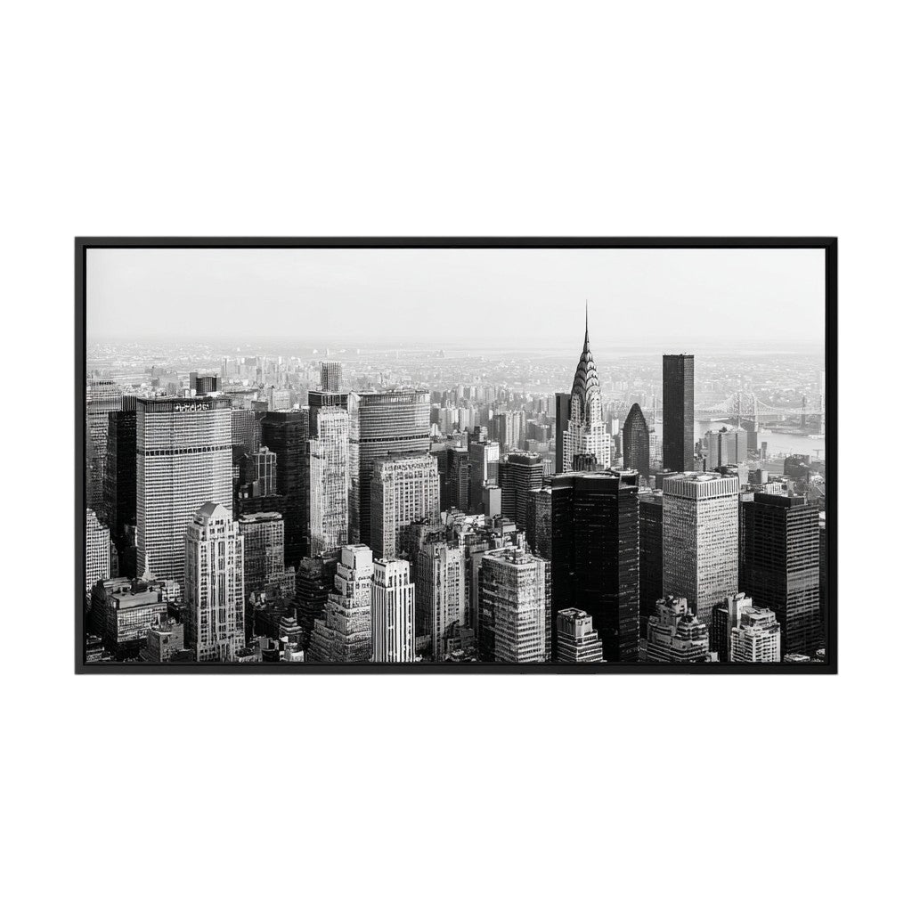 Rymdkf Urban Skyline Black & White Framed Photography