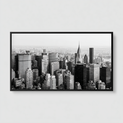 Rymdkf Urban Skyline Black & White Framed Photography